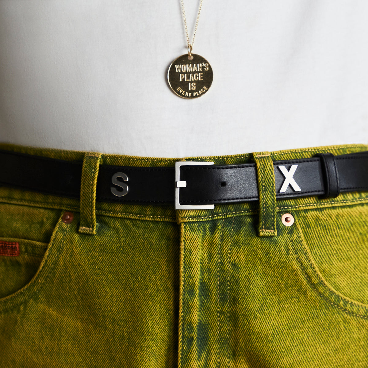 Sex Letter Belt In Black Official Online Shop