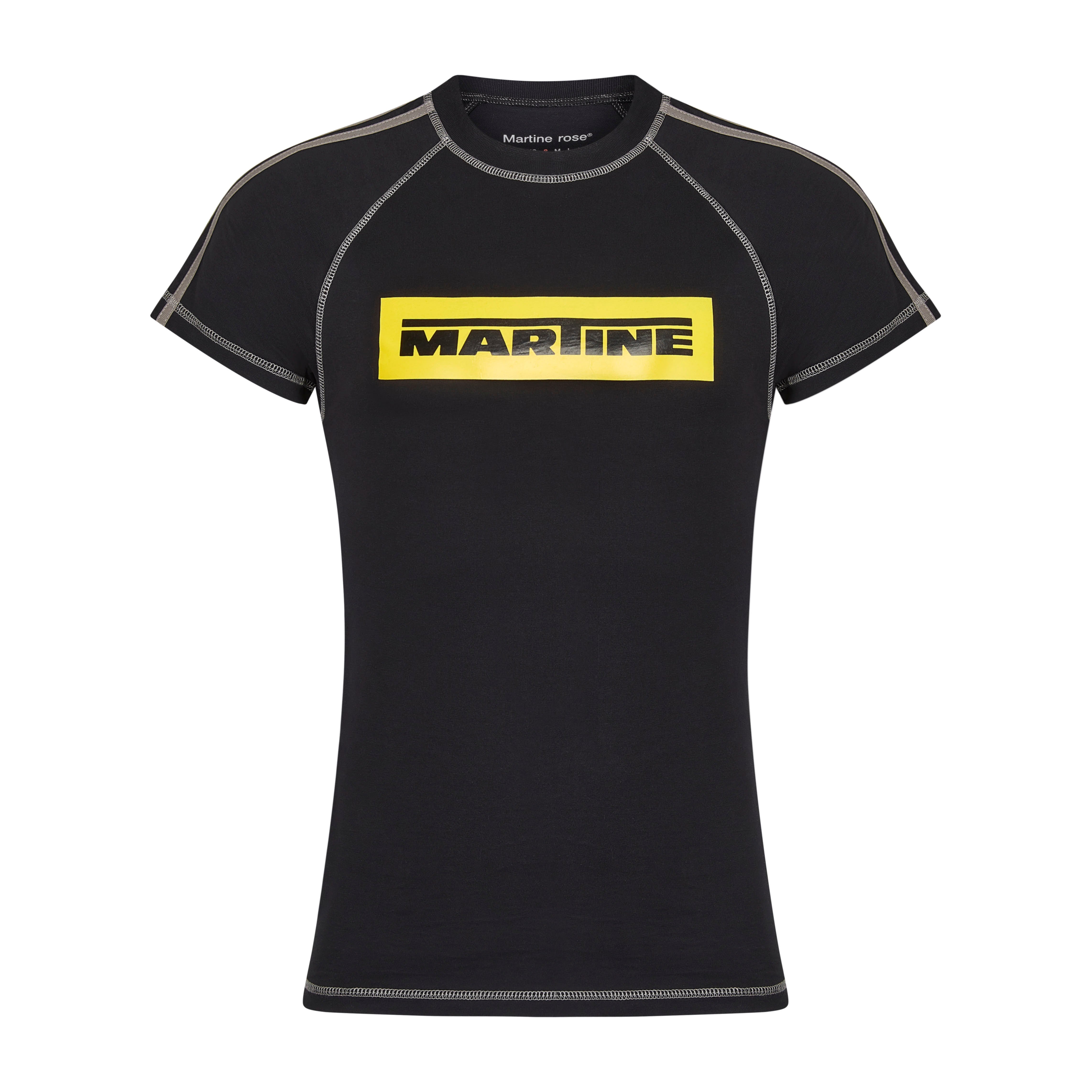 RAGLAN SHRUNKEN T-SHIRT in BLACK | Martine Rose