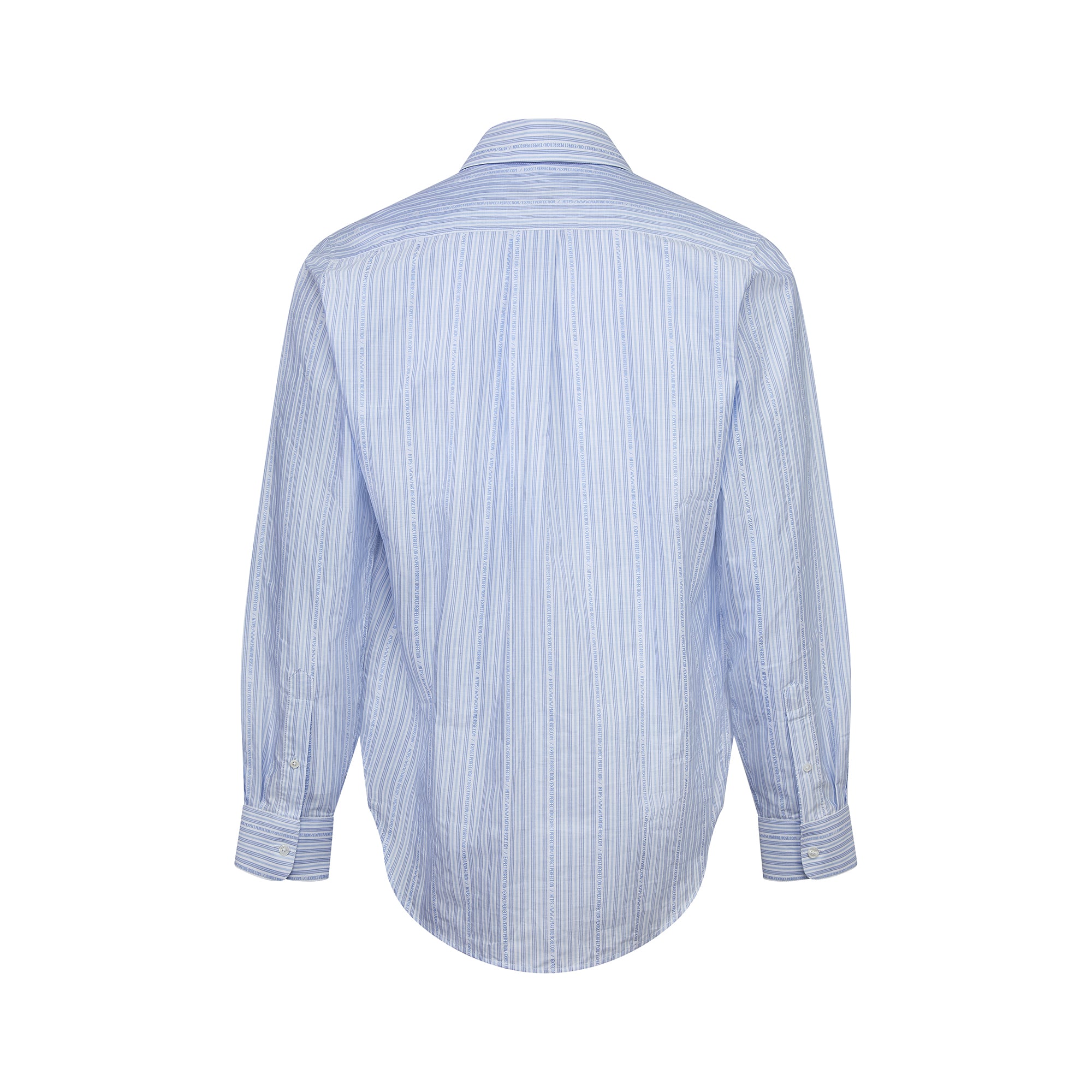 Martine Rose – Classic Short-Sleeve Button-Down Shirt Lilac and White  Stripe
