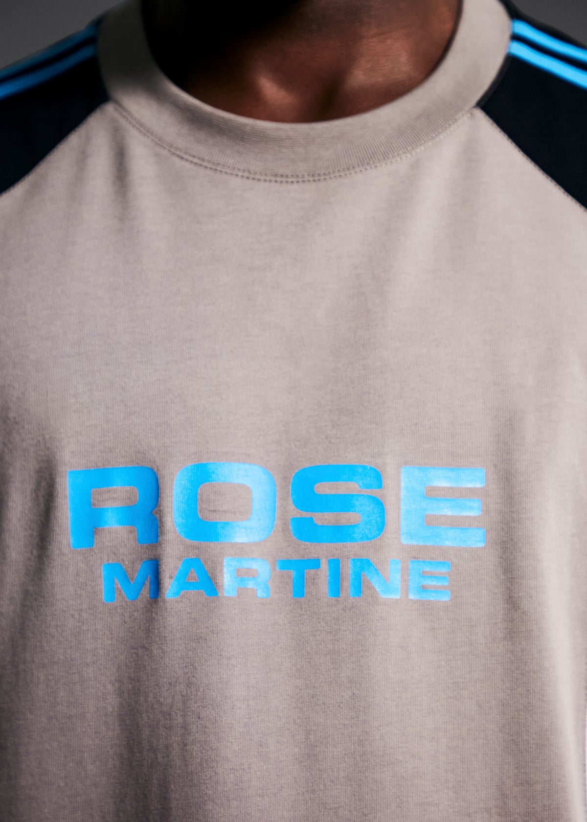 OVERSIZED PANELLED T-SHIRT in GREY | Martine Rose