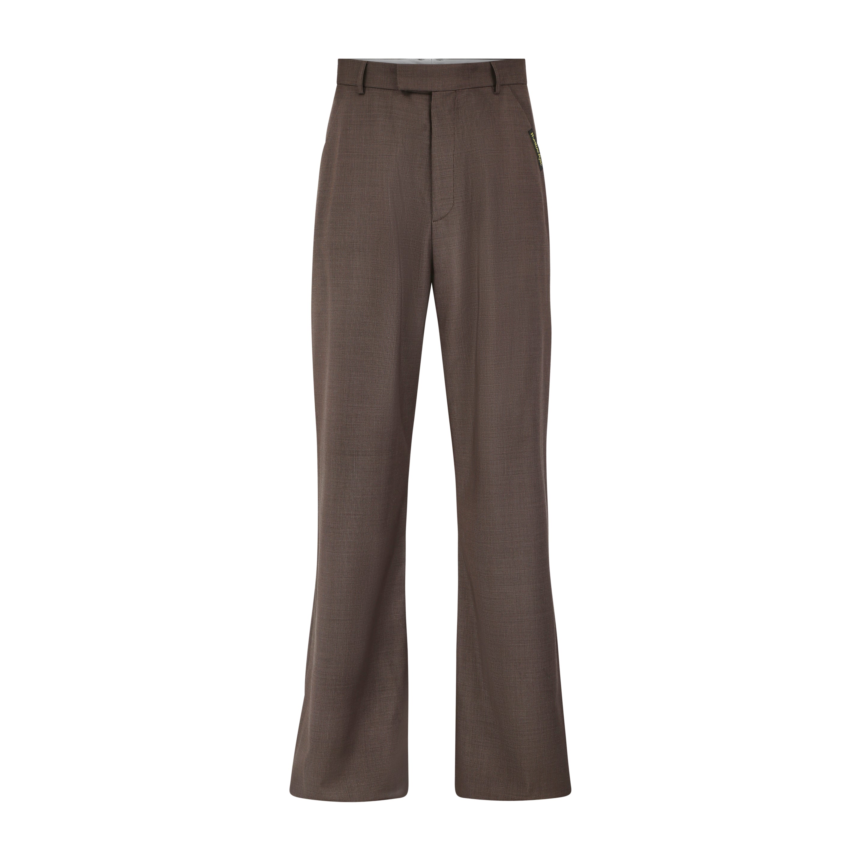 TAILORED EXTENDED WIDE LEG TROUSER in BROWN